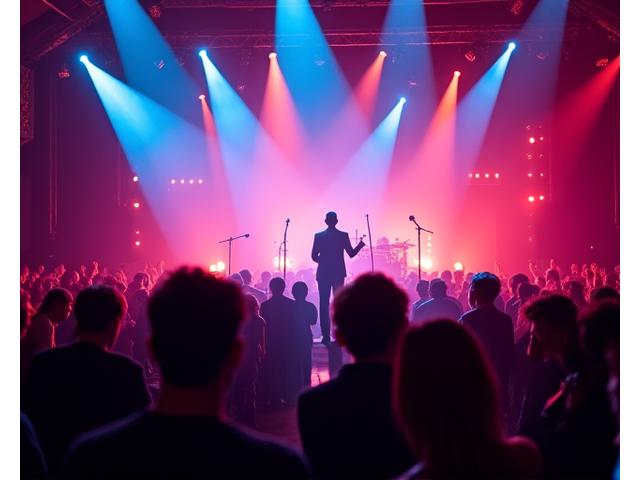 Dynamic photography capturing an intense moment at a live event.